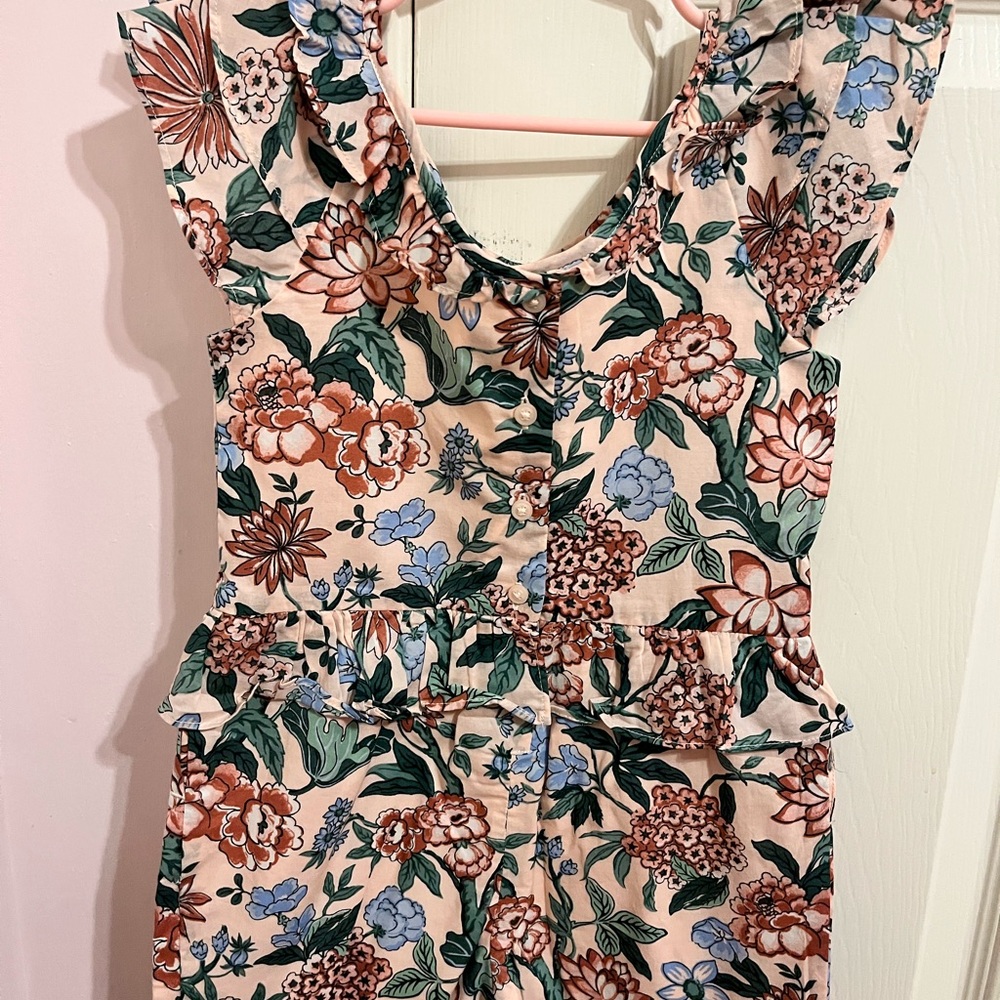 Janie & Jack Girls Floral Romper - size 4